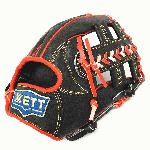 pspan /span/p h2spanspanspanZETT Pro Model 12 inch Black/Red Wide Pocket Infielder Glove/span/span/span/h2 pspanspanspanZETT Pro Model Baseball Glove Series is designed for use by professional players. These gloves are made light, retaining stable tactility while holding the ball. This design helps players catch and throw in less time. The gloves are made with US steerhide, making them suitable for use in advanced competitive games./span/span/span/p h3spanspanspanAbout US Steerhide/span/span/span/h3 pspanspanspanThe raw material comes from the North American cattle which is about 18-month old. US Steerhide has been produced and tanned by Taiwanese professional leather factories whose baseball gloves tend to be thicker and more durable.br /br /US Steerhide has currently become one of the most widely adopted high-class leather on the market./span/span/span/p h4spanspanspanWide-Pocket/span/span/span/h4 pspanspanspanThe molded design adds a strip of leather between the index and middle fingers that widens the ball-catching surface of the glove.br / br /This also moves the contact point of the ball from the webbing between the thumb and forefinger to the palm of the hand. This shallower contact point allows faster catches and throws, increases the chance of catching runners stealing bases, and deters would-be runners./span/span/spanbr /br /spanspanspanThumb/Pinky Reinforcement/span/span/span/p pspanspanspanThe thumb/pinky stripes will be extended to fingertips, which will strengthen the structure and have good control of the glove./span/span/spanbr /br /spanspanspanMore Information/span/span/spanbr /spanspanspanSize Measurement: from wrist to index fingertip (outside)/span/span/span/p