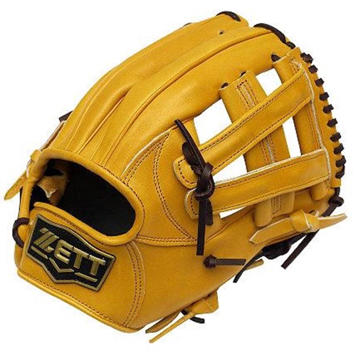 ZETT Pro Model 11.5 inch Tan Infielder Glove ZETT Pro Model Baseball Glove Series is designed for use by professional players. These gloves are made light, retaining stable tactility while holding the ball. This design helps players catch and throw in less time. The gloves are made with US steerhide, making them suitable for use in advanced competitive games. About US Steerhide The raw material comes from the North American cattle which is about 18-month old. US Steerhide has been produced and tanned by Taiwanese professional leather factories whose baseball gloves tend to be thicker and more durable.US Steerhide has currently become one of the most widely adopted high-class leather on the market. Wide-Pocket The molded design adds a strip of leather between the index and middle fingers that widens the ball-catching surface of the glove. This also moves the contact point of the ball from the webbing between the thumb and forefinger to the palm of the hand. This shallower contact point allows faster catches and throws, increases the chance of catching runners stealing bases, and deters would-be runners.Thumb/Pinky Reinforcement The thumb/pinky stripes will be extended to fingertips, which will strengthen the structure and have good control of the glove.More InformationSize Measurement: from wrist to index fingertip (outside)